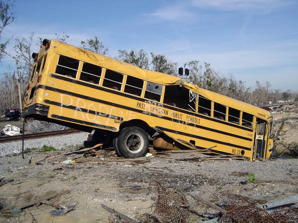 school & city bus